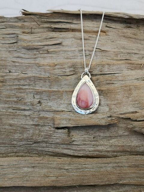 Peruvian Pink Opal Pendant