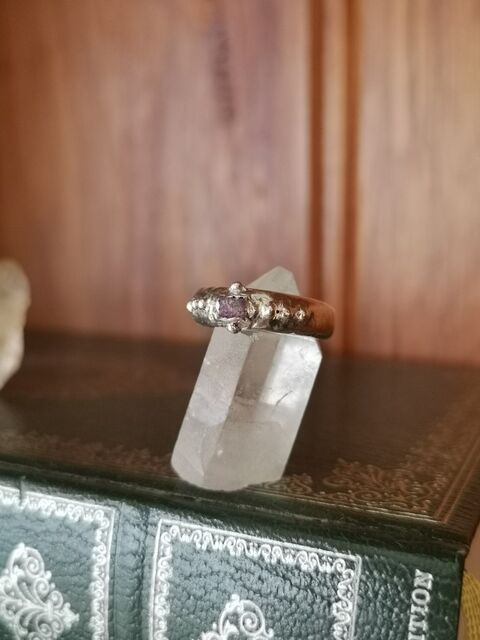 Raw Mini Ruby Signet