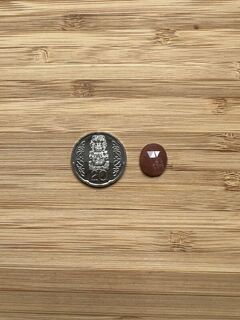 Rose cut Peach Moonstone