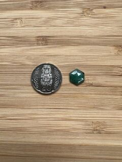 Hexagonal Step cut Zambian Emerald