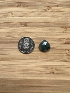 Pear Rose cut Moss Agate