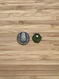 Hexagonal Rose cut Serpentine