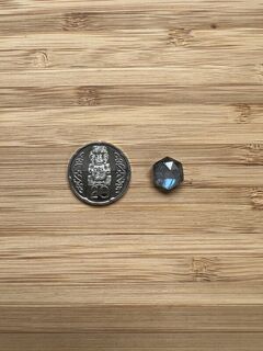 Hexagon Rose cut Labradorite