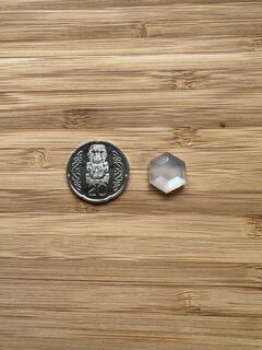 Hexagon Step cut White Moonstone
