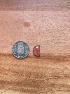 Half-Moon Strawberry Quartz Rose Cuts